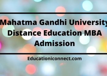 Mahatma Gandhi University Distance Education MBA