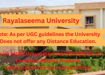 Rayalaseema University Distance Education Admission