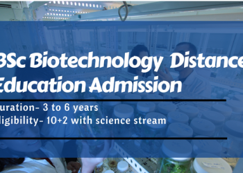 BSc Biotechnology Distance Education Admission