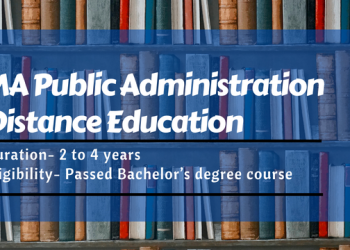 MA Public Administration Distance Education