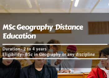 MSc Geography Distance Education