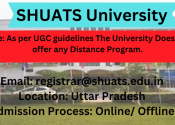 SHUATS University Distance Education Admission