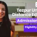 Tezpur University Distance Education Admission