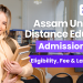 Assam University Distance Education Admission