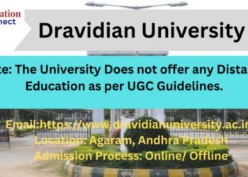 Dravidian University Distance Education Admission