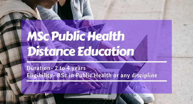 MSc Public Health Distance Education