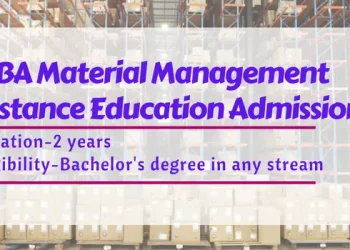 MBA Material Management Distance Education