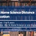 MSc Home Science Distance Education
