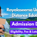 Rayalaseema University Distance Education