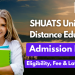 SHUATS University Distance Education