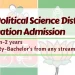 MA Political Science Distance Education