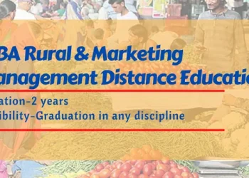 MBA Rural and Marketing Management Distance Education