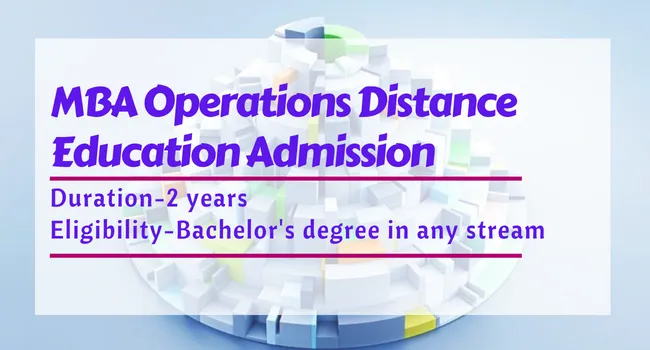 MBA Operations Distance Education