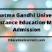 Mahatma Gandhi University Distance Education MBA